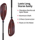 SeaSense Xtreme Kayak Paddle, 84” - 2-Piece Construction with Fiberglass Reinforced Nylon Blades for Sport & Fishing