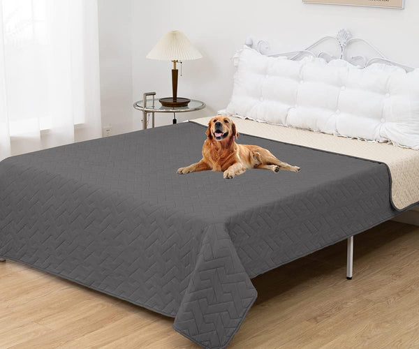 fuguitex Waterproof Dog Bed Cover, Anti-Slip Pet Pad Blanket for Couch, Chair, Recliner, and Furniture