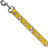 Dog Leash - 40 Oz. Beer Bottles Yellow - Narrow 0.5"