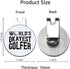 World's Okayest Golfer Golf Ball Marker with Magnetic Hat Clip, Funny Golf Accessories and Golf Gifts for Men Women Mom Dad Grandpa, Birthday for Golf Fan Golfer Golf Lovers