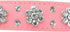 Rhinestone Dog Collar - Cute Flower Bling Collar for Cats and Dogs - Adjustable Sizes Small Medium Large (Pink, M)