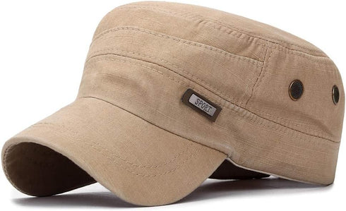 YOLAI Adjustable Unisex Retro Sunscreen Baseball Cap - Flat Cap