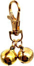 DIY Pet Bells 304 Stainless Steel Dog Bells, 4 pcs Gold and Silver Bell Training Charm Pendants