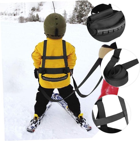 Kids Ski Harness Leash Vest with Handle - Ski Teaching Strap, Outdoor Bodyguard Nylon Belt for Toddlers