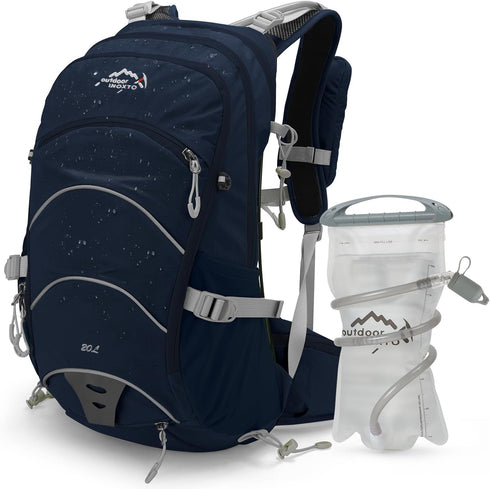 Hydration Pack 20L Hydration Backpack Hiking Internal Frame Backpacks with 2L Hydration Water Bladder and Rain Cover