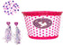 Little Jupiter Unicorn Bike Basket with Streamers & 36pc Star Spoke Decoration Set for Girls