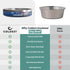 Coldest Dog Bowl - Large 21 oz Anti Rust Metal & Non Slip Heavy Duty Insulated Bowl for Dogs, Cats & Pets