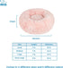 Best Pet Supplies Round Donut Dog Bed, Plush Faux Fur Anti-Anxiety Cushion for Indoor Pets, Slip-Resistant Base, Pink,