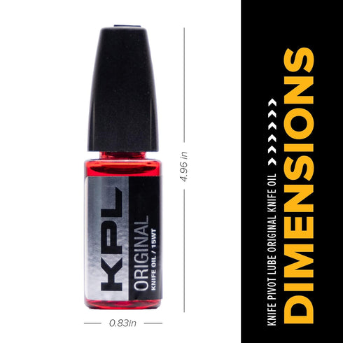 KNIFE PIVOT LUBE Original Knife Oil, Synthetic Pocket Knife Lubricant, Premium Knife Oiler Bottle (10ml)