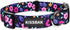 KISSBAK Medium Dog Collar, Soft Adjustable Floral Design for Cute Girl Puppy Dogs (M, Floral)