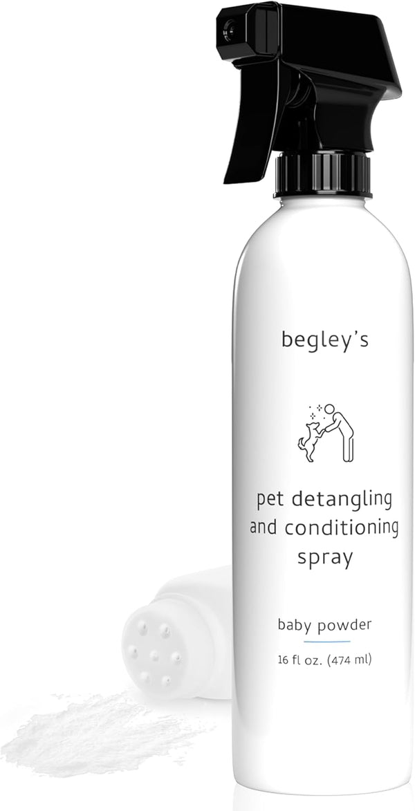 Begley's Pet Detangling Spray - Premium Essential Oil Scented Detangler Spray for
