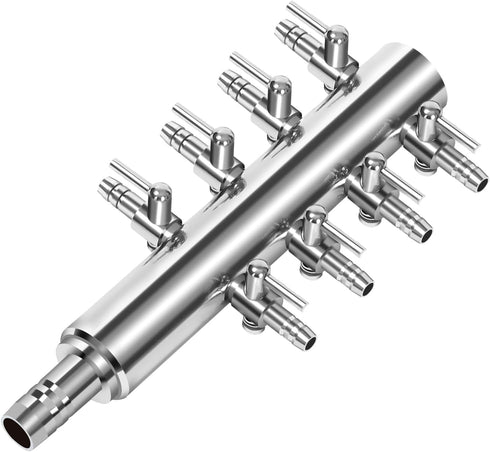 AQUANEAT Large 8 Way Aquarium Control Valve, Fish Tank Air Flow Distributor Splitter for Air Pump Accessories