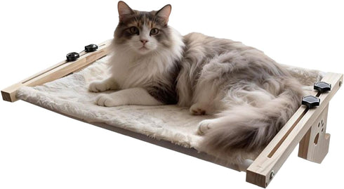 Generic Cat Window Hammock Plush Sunbathing Bed, Sturdy Hanging Perch | Relaxation Spot