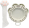 HARSKIYER Cat Food Cover and Spatula Set of 2, Multi-Functional Pet Food Can