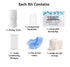(5), Compact Personal Shower Kit To-Go Your Hygiene Companion for Travel, Gym, and Outdoor Adventures Blue