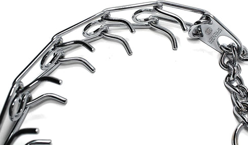 Herm Sprenger Chrome Plated Training Collar, Quick Release Snap, Medium Size, 3.0mm, 21-Inch