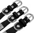 Cute Dazzling Soft Suede Leather Bling Rhinestone Pet Collar and Leash Combo Set, XXS Black