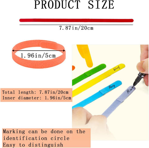 30 PCS Newborn Puppy Collars Whelping Newborn Pet Collars Double-Sided Soft Adjustable ID Bands Randomly Sent in for Newborn Dog Kittens Pet Cat Identification Collars (7.87in)