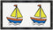 Azeeda 'Sail Boat Toy' Pet Feeding Mat (PM00030841)