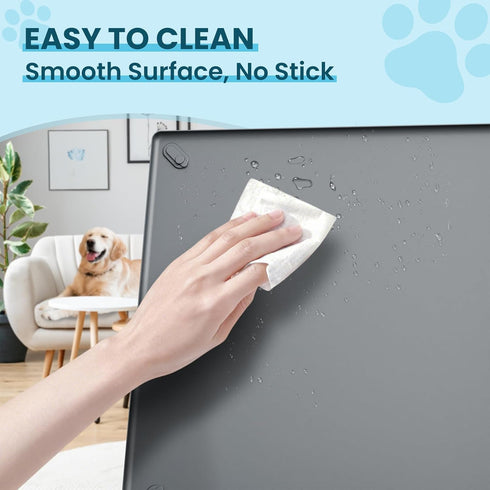 25"x36" (25"x36) Pee Pad Holder for Dogs with Magnetic Tabs, Puppy Pad Holder, No Spill Raised Lip High Edge