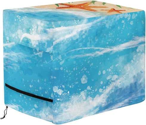 Xumfabuy Cooler Cover, Sea Print Outdoor Bar Cart Cover Compatible with Most 80