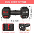 Dog Chew Toys for Aggressive Chewers, Indestructible Tough Natural Rubber Dumbbell Toy for Large Dogs