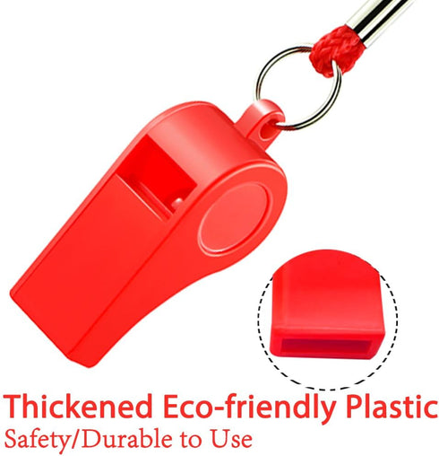 Whistle - Sports Whistles with Lanyard, Loud Crisp Sound for Coaches, Referees, and Officials