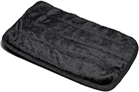 MidWest Homes for Pets Quiet Time Deluxe Black Fur Pet Bed, 30" x 19"