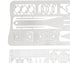 Wilderness Survival Gear, Camping Survival Kits 4Pcs for Fishing, Hunting, Food Rations
