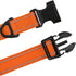 TagME Reflective Nylon Dog Collars - Adjustable Classic Pet Collar with Quick Release Buckle for Small Dogs, Orange