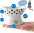 Necoichi Raised Stress Free Cat Food Bowl, Elevated, Dishwasher and Microwave Safe, Cat Dots, Mini