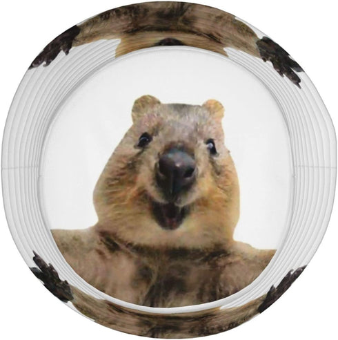 Happy Quokka Hug Funny Bucket Hat for Men Women, Printed Fisherman Packable Sun Cap for Outdoor Beach