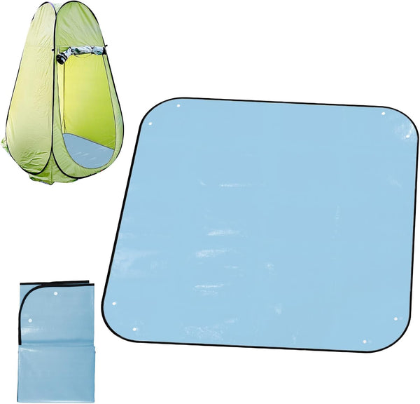 Lyreh Camp Shower Tent Floor Mat, 39.4x39.4in Changing Tent Bottom Pad Portable Pop-Up