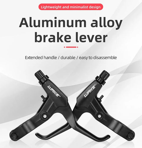 FOMTOR Universal Aluminum Alloy Bike Brake Levers - 2.5 Finger and 4 Fingers Length for Mountain Bike