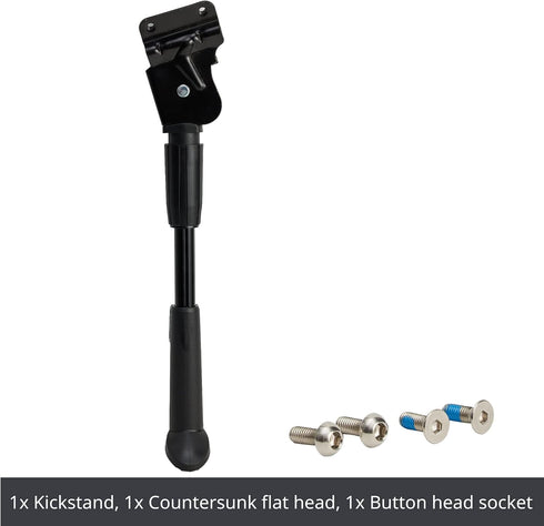 N+1 Rear Mount Adjustable Bicycle Kickstand for 26"-29" Mountain Bike, Road Bike, BMX, MTB, eBikes