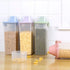 Pet Food Storage Container with Measuring Cup, Pour Spout, Seal Buckles for Dogs Cats, Purple