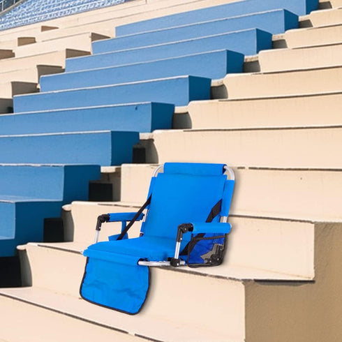 HIGH POINT SPORTS Foldable Stadium Seat Portable Folding Stadium Chairs Padded Bleacher Seat Cushion Bleacher Chair