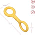 Ubbi Tuggle Dog Toy, Durable Rubber with Ergonomic Grip for Medium to Large Breeds, Yellow