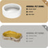 Large Worm Dish - 2 Pcs Ceramic Pet Bowls for Reptiles, Mealworms Bowl for Bearded Dragon, Chameleon