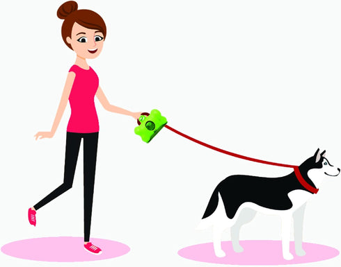 Dog Waste Bags with Dispenser, Biodegradable Lavender Scented Dog Poop Bags (2 Rolls)