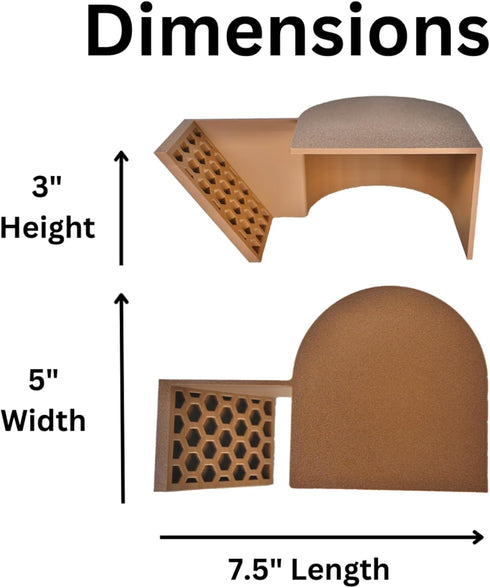 Hermit Crab Underground Cave | Hermit Crab Climbing Enrichment Tank Decor Hide | Hermit Crab Hideaway Decoration