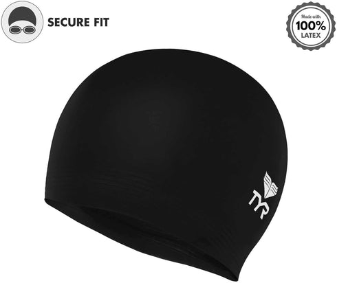 TYR Adult Latex Swim Cap