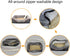 JOYELF Memory Foam Small Orthopedic Dog Bed & Sofa, Removable Washable Cover, Includes Squeaker Toy