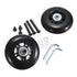 OwnMy 80mm x 23mm Luggage Wheels Replacement Set of 2, Mute Suitcase Replacement Wheels with Black Screws