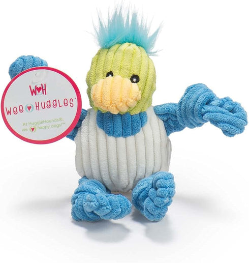 HuggleHounds 6 Pack Assorted Wee Knotties (Moose, Bunny, Duck, Sock Monkey, Fox, Cow)