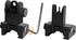 Gotical Flip Open Front and Rear Sight Set - Polyphenylene (PPS) for Picatinny Rail, Imported from Japan