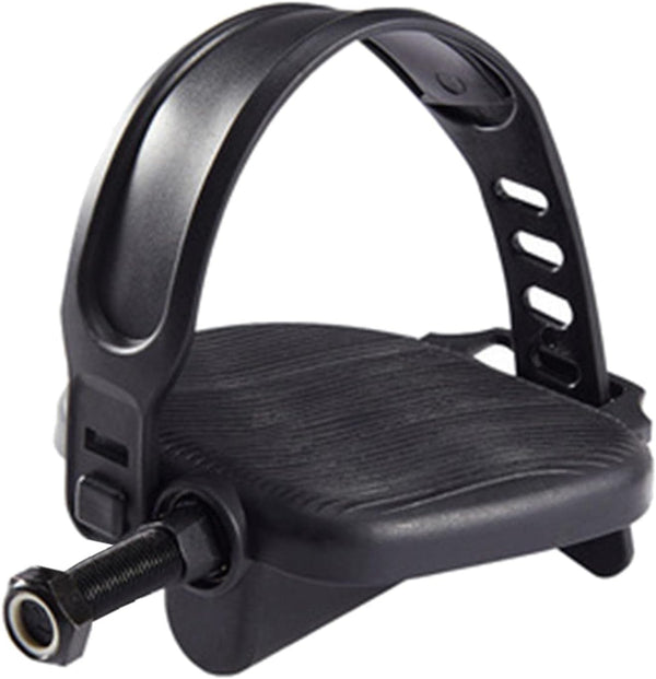 kowaku Exercise Bike Pedals with Adjustable Straps Non Slip 1/2-9/16-Inch Spindle Pedal