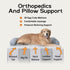 Large Orthopedic Dog Bed, Washable Memory Foam Couch Sofa for Medium XL XLarge Big Dogs with Removable Cover