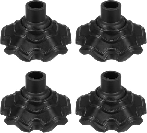 M METERXITY 4-Pack Camping Chair Foot Pads, 16mm Plastic Anti-Sinking Folding Camp