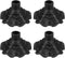 M METERXITY 4-Pack Camping Chair Foot Pads, 16mm Plastic Anti-Sinking Folding Camp